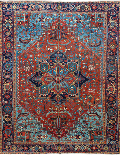 Antique Persian Heriz 8'9" x 11'